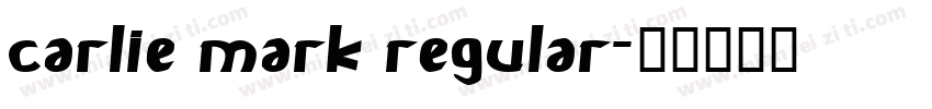 Carlie Mark Regular字体转换
